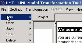 Figure 123: Creating a new project These two options will both open the dialog shown in Figure 124.