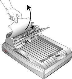 To clear a paper jam: 1. Open the Automatic Document Feeder cover. 2. Remove the jammed paper and close the cover.