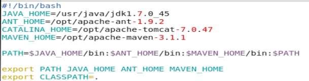 Untar and inflate You will have maven installed in /opt/apache-maven-3.1.1 To install Apache Ant, Same as above.