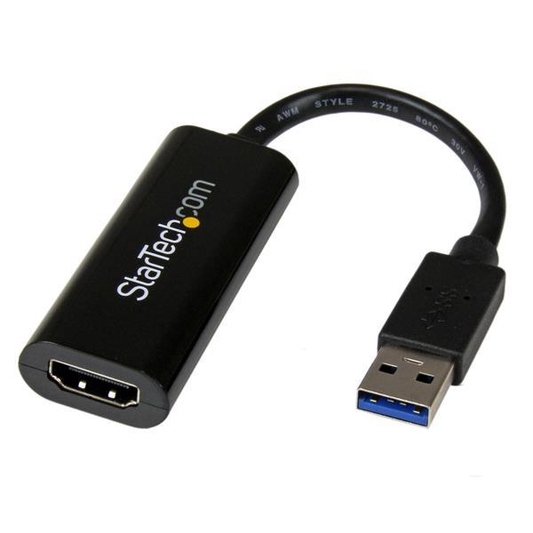 Slim USB 3.0 to HDMI External Video Card Multi Monitor Adapter 1920x1200 / 1080p Product ID: USB32HDES The USB32HDES Slim USB 3.0 to HDMI Adapter turns a USB 3.
