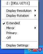 on the USB Display Device icon located