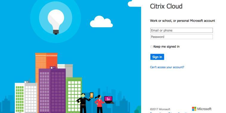 credentials for Citrix Cloud users