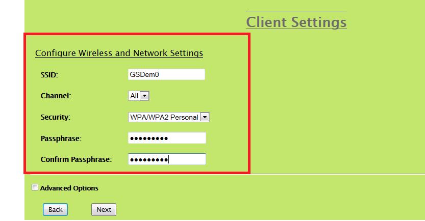 12. Manual Configuration: On this page you may configure the Wi-Fi
