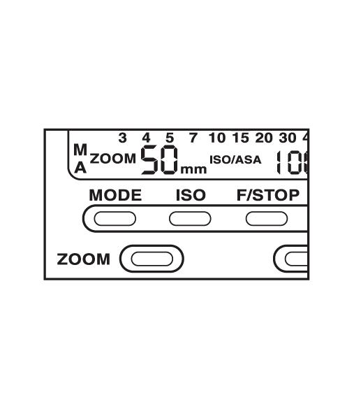 Manual Motor Zoom Control The "Zoom" key permits you to change the zoom reflector's position independently of the focal length of the lens.