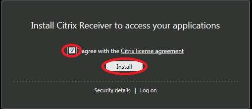 If required, the Remote Applications Portal will prompt you to download and install a Citrix ICA Client (aka Citrix Receiver).