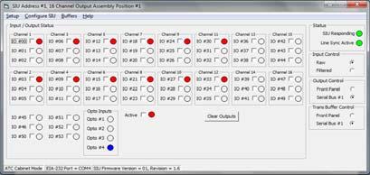 SIU FrontPanel Software EDI SIU FrontPanel diagnostic software utilizes the SIU serial port for Input or Output Assembly diagnostics. (www.editraffic.