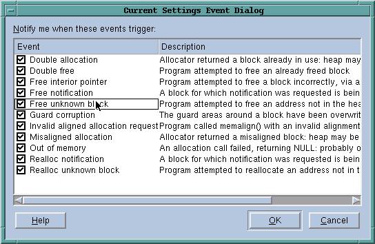Configuration Page Figure 104: Current Settings Event Dialog Box Figure 105: