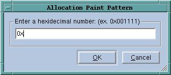 Configuration Page Paint allocations/paint deallocations When selected, the Memory Debugger paints allocated or deallocated memory using the bit pattern shown in the Pattern area to the right of the