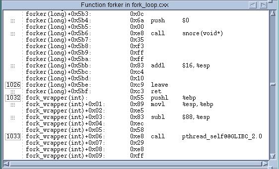 View Menu Commands View > Assembler > Symbolically Tells TotalView that it should display assembler code symbolically.