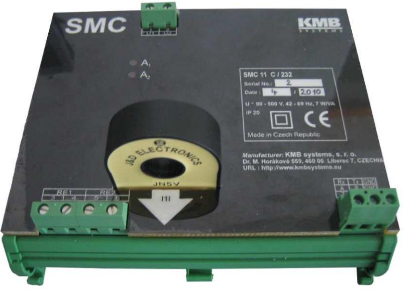 SMC - Rough Network Analyser / Electricity Meter simple DIN-bar installation, durable displayless design indirect wire through CT input secure, simple and robust Measurement, recording