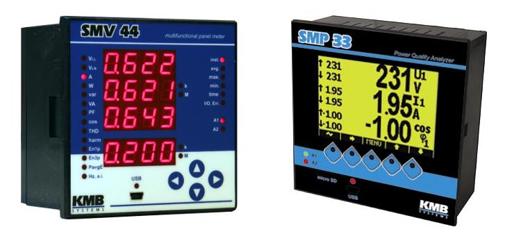 SMV, SMP, SMPQ: online docs Built-in compact power quality analysers (full featured) Evaluates