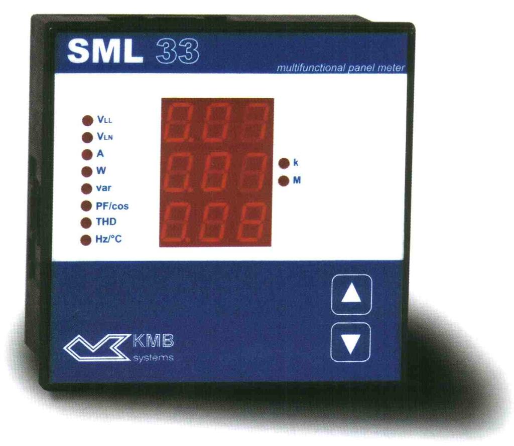 SML, SMM, SMN: Three-phase panel meters