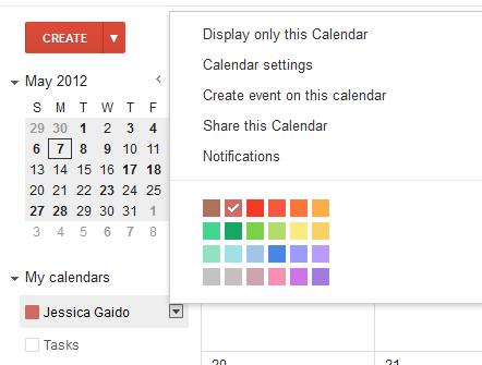 sharing the entire calendar with another individual. a. Under Calendar Settings, update your calendar description, sharing information, and notifications. b.