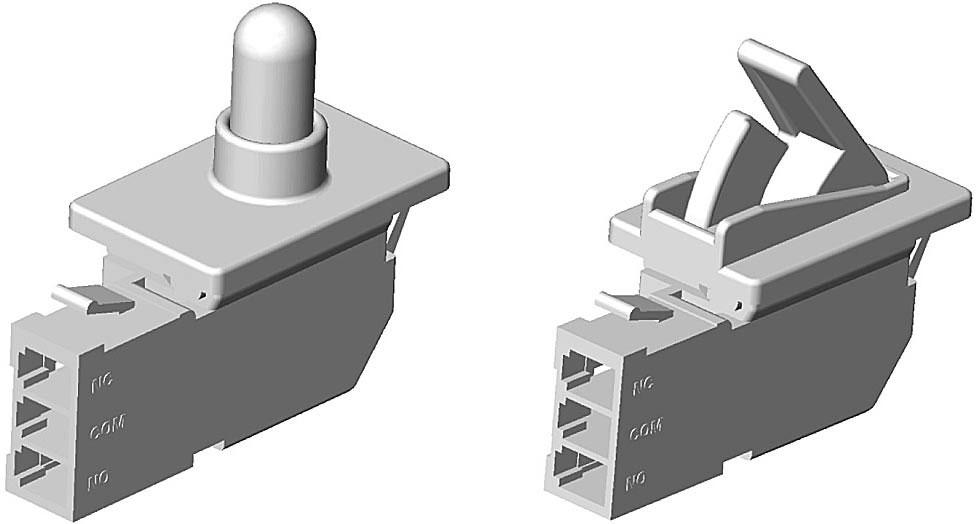 Miniature Door Switch D3D Unique Mechanism Allows Switching of Micro Loads Choose from plunger or lever actuators. Plunger models provide sealing in the free position.