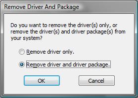 4 Print Server Properties window (7) When the Remove Driver and Package window appears,