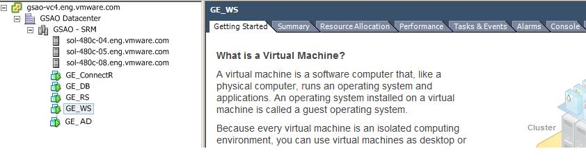 Virtual Machine C onfigurations Table 3 