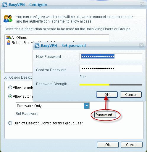 Type a password in the New Password text box and retype the password in the Confirm Password text box. Click 'OK'. This password has to be communicated to the contact.