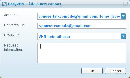 Add a New Contact Add a New Contact button will bring one dialog to add a contact for accounts that are signed in.