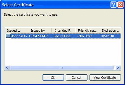 Click 'Choose' button beside the Signing Certificate text box.