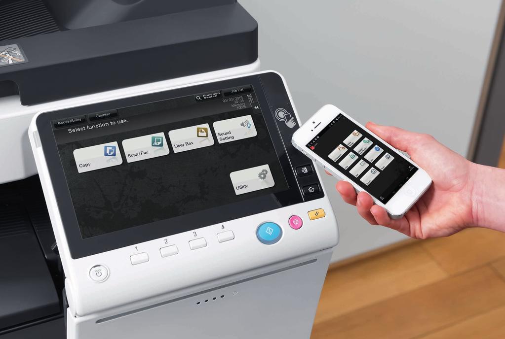Streamline your workflow with this digitally-ready device The ineo+ 368 Series will provide you the capability to effectively manage your digital document workflow with high-speed colour scanning and