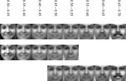 Boosting Sex Identification Performance 117 were averaged together, and are shown in the top row of Fig. 6. Averages just of female and male faces are shown in the middle and bottom of that figure.