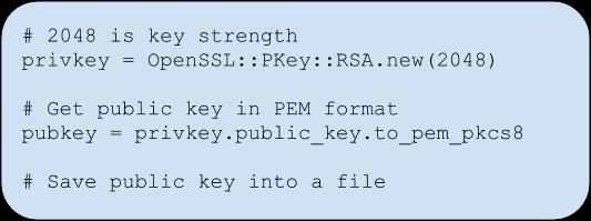 Upload the public key to qliqsoft service qliqsoft provides a Webservice to upload the public key. Request URL: https://webprod.qliqsoft.com/secure_messages /set_sender_pubkey?sender=john.doe@qliq.