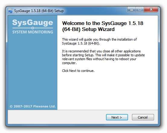 2 Product Installation SysGauge is available as a free download from our web site page and from a large number of software directories from around the world.