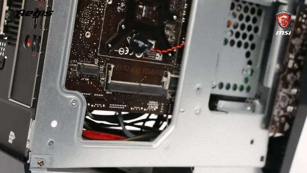 The components inside MSI Gaming Desktops are easily accessible