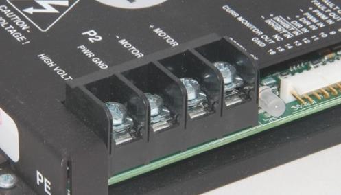 .. Connectors Large size brushed AxCent drives feature the same number of connectors as the previous analog drive models. The connector types are listed below.