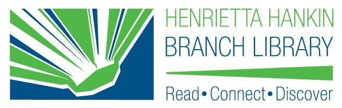 Henrietta Hankin Library 215 Windgate Drive Chester Springs, PA 19425 Phone: (610) 321-1700