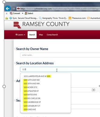 Property Search Tips and Tricks Search by Property Address can be used to search single or ranges of addresses 1. To search for a single address, start typing the address in the field.