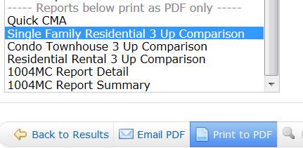 8. 3UP SIDE by SIDE REPORT? This report will not display like an agent single line or a REALTOR full.