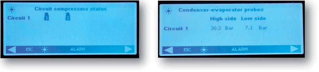 USER GUIDE 2.2. Operating Variables Pressing the Circ button, you can see the status of all unit components and the value read by the pressure transducers.