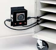 The caster wheels allow the flexibility to use in multiple rooms throughout the building.