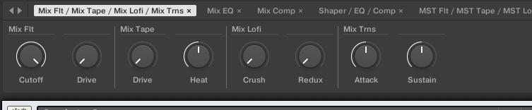 Tune Env Page 6 - Mix Shaper