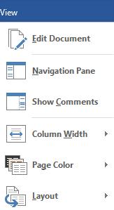 If your document has a complex layout such as tables or wide graphics, it may be easier to read it in Print Layout view rather than in Read Mode view.