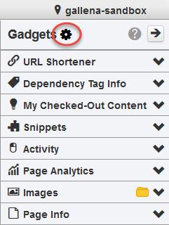 Choosing Gadgets on the Gadget Sidebar To show and hide gadgets in the Gadgets sidebar, click the