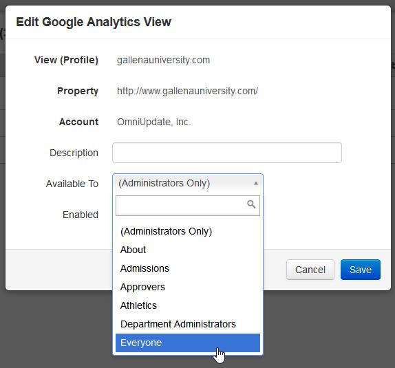 Using the Gadget In the Page Analytics gadget itself, users can use the date range selectors to