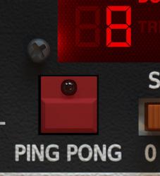 Signal Flow Processing blocks after the feedback loop The effect is switch on/off with the toggle PING-PONG button: Ping-Pong button Processing blocks after