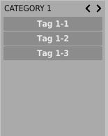 PRESET MANAGEMENT BROWSING PRESETS Categories and Tags Each preset is described by a few common Categories. Within each of them there may be one or more Tags from a particular set.