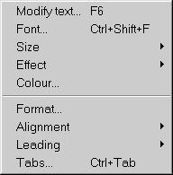52 FORMATTING TEXT CHAPTER 5 5.1 Applying Format Effects Menu Text Format Local format effects are used to change the format of paragraphs of text. Alignment and Leading on the Text menu (fig.5.1) provide the basic format effects.