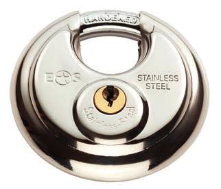 G304 Stainless Steel Padlock Closed Shackle Features Solid 304G Stainless Steel Body Hardened Steel Plated Shackle Supplied with 3 Brass Keys D E Dimensions A - Body Width B - Body Height C - Staple