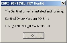 If the driver is working, you will see a window like this: You can confirm that the License Manager is running by bringing up the Services window. The service name is ArcGIS License Manager.