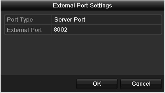 the other ports should be between 1 and 65535 and the value must be different from each other. If multiple devices are configured for the UPnP settings under the same router, the value of the port No.