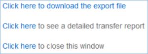 6. Leave the progress window open; it may take a few minutes to create the file.