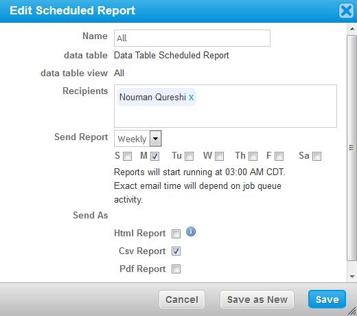 Exploring Coupa: Account > SeJngs > Reports You can manage your scheduled reports by using