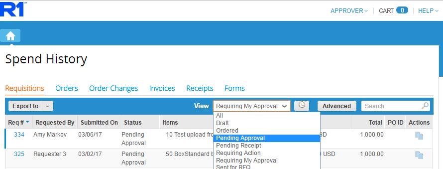 Approving in Coupa: Requiring My Approval You can also