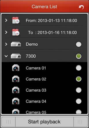 Chapter 6 Remote Playback You can search the recorded video files stored in the added device for playback. Start Playback 1. Click and select to enter the Remote Playback interface. 2.