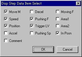 4.2 Menu The following functions can be selected from the menu. File (F) Open The step data saved in a file is opened. At the same time, the data is written to the controller.