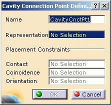 Defining a Cavity Connection Point Page 27 This task explains how to define a cavity connection point on an equipment.